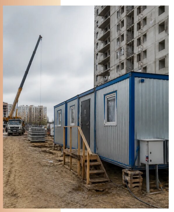 Аренда строительных вагончиков для рабочих в Сочи
